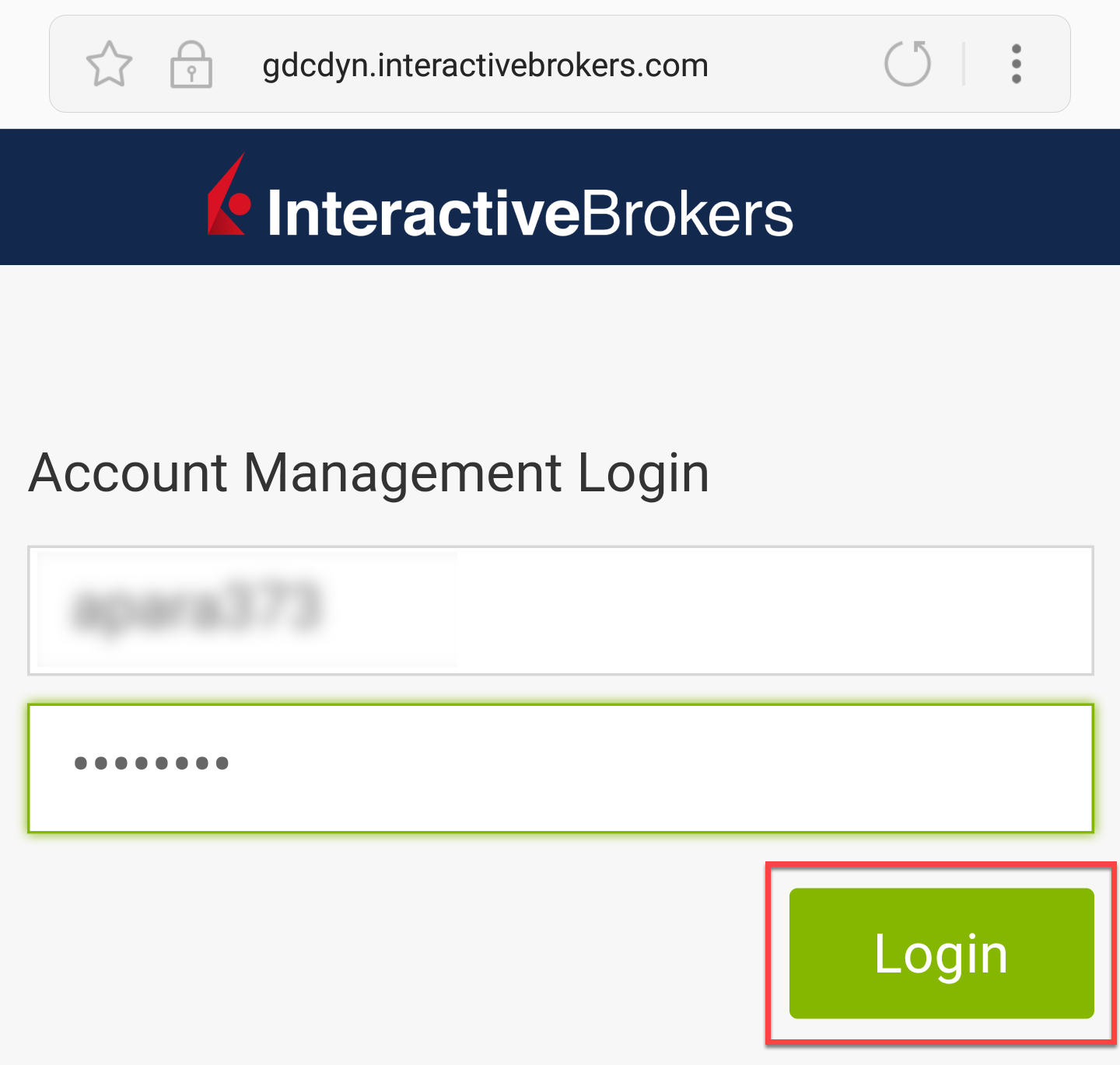 Accesso a Gestione conto